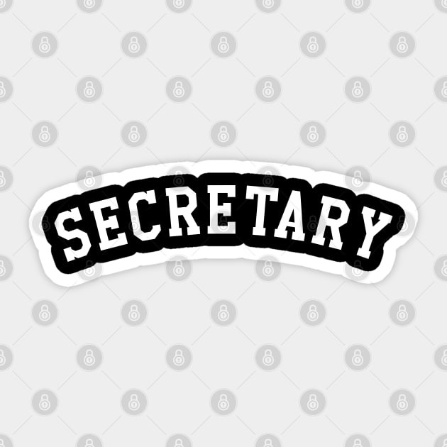 Secretary Sticker by KC Happy Shop